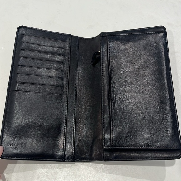 CHANEL Mademoiselle Biarritz Lucky Charms Black Leather Bifold Long Wallet - Picture 6 of 15